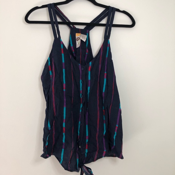 Mimi Chica Very Cute Front Tie Top Size S/M - Picture 2 of 4